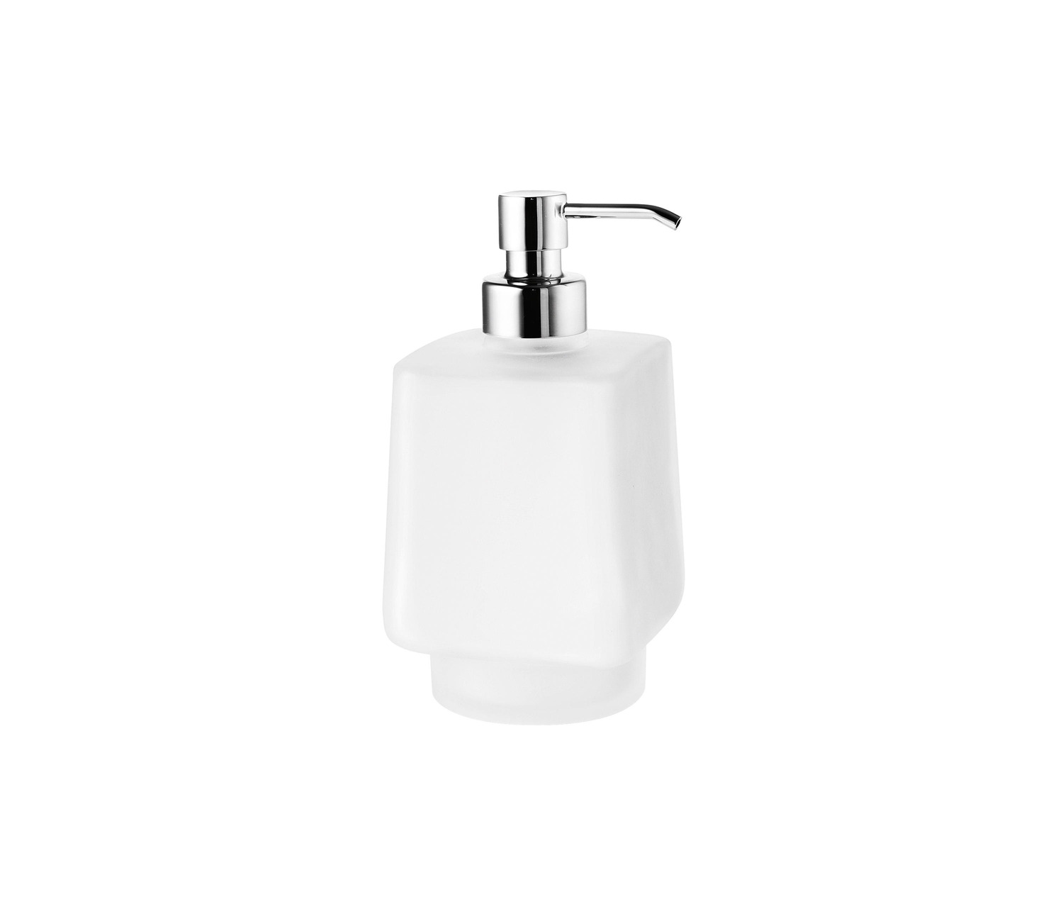 Divo Satined Glass Soap Dispenser With Chrome-plated Brass Pump, For Art. A1510N
