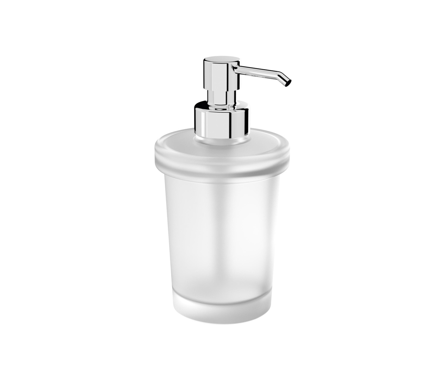 Gealuna Soap Dispenser In Transparent Glass With Pump In "nish Brass Pump For Arts. A1010N