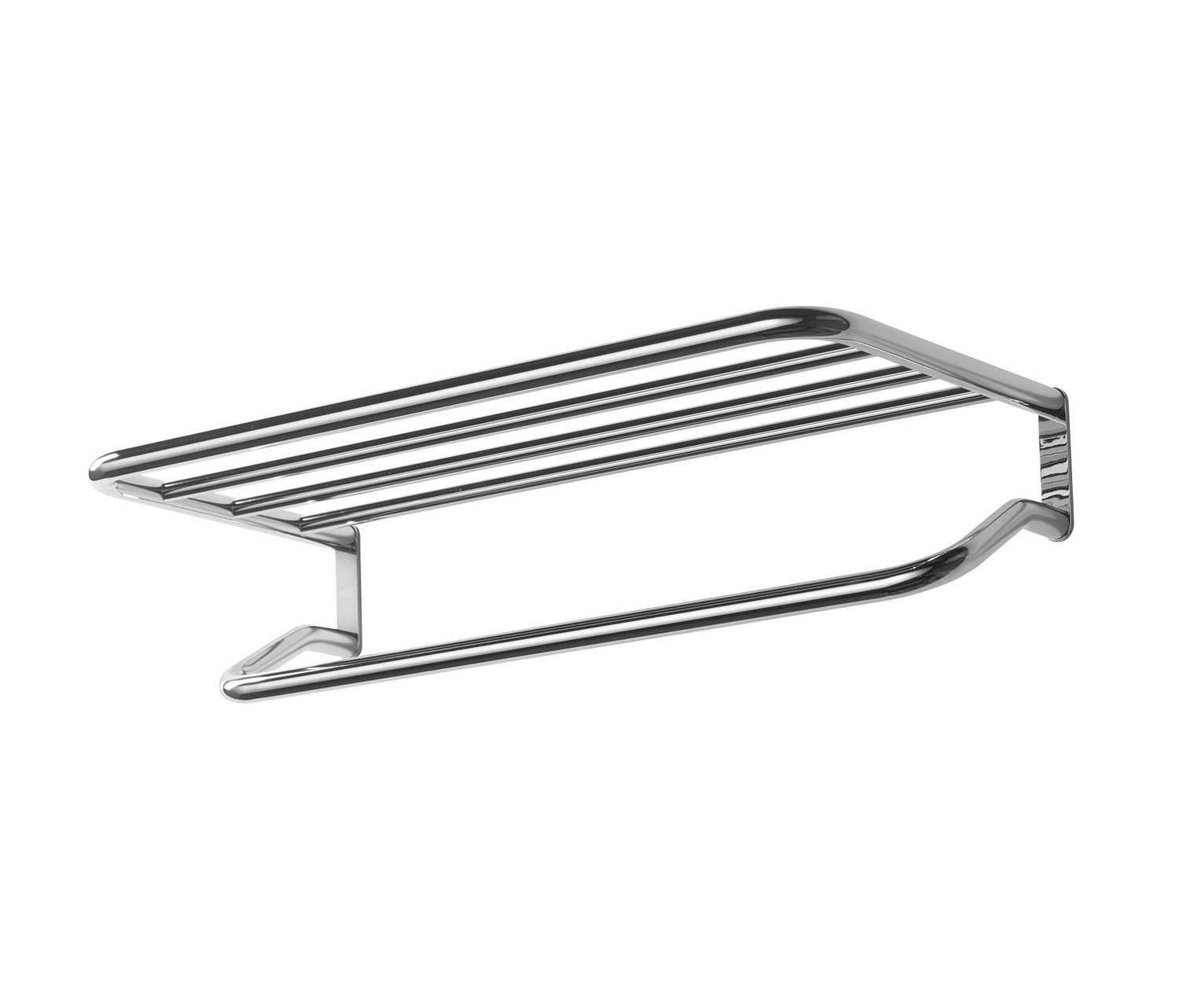 Hotellerie Bath Towel Rack With Towel Holder, Center Distance 60 Cm