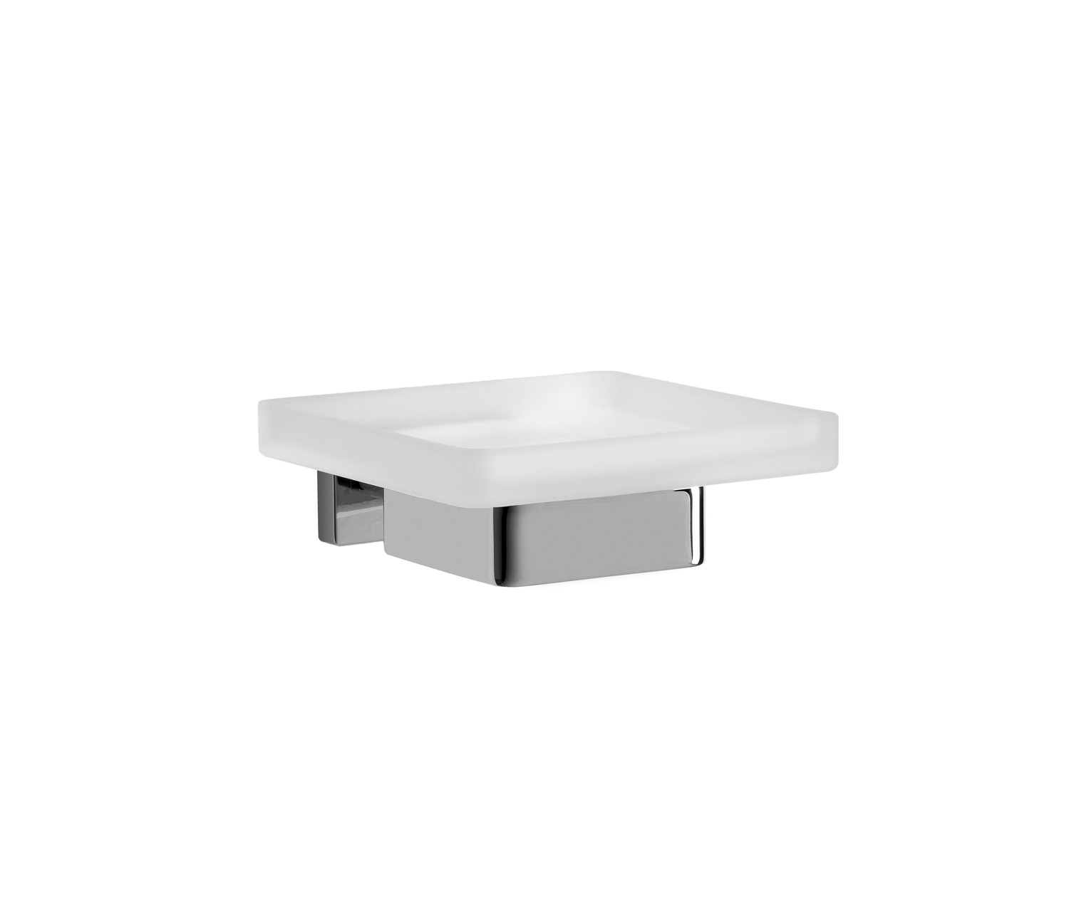 Lea Wall-mounted Soap Holder With Satined Glass Dish
