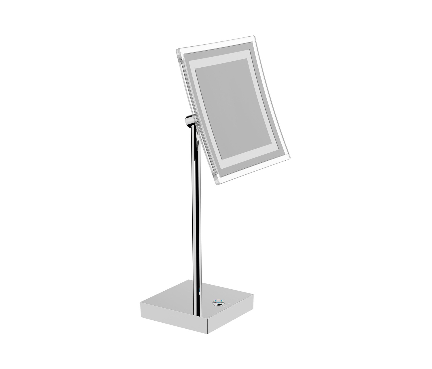 Magnifying Mirror With Support. Touch Switch On. Dimmable Light Color