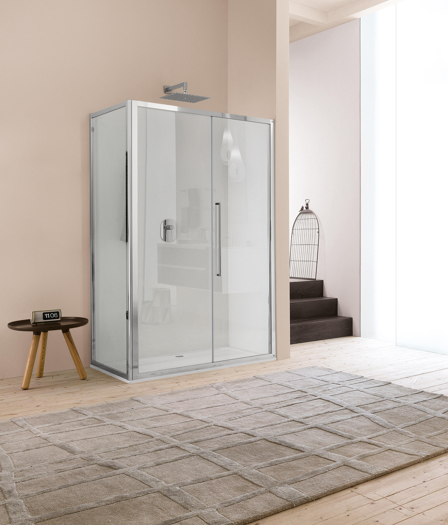 Trendy Design Pivot Door On Fixed Element