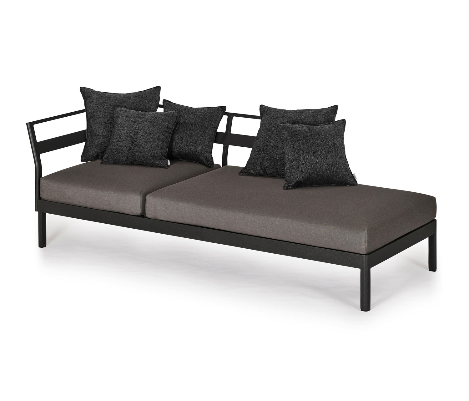 Minu Lounger Element With 2-Seater Back- And Armrest Left