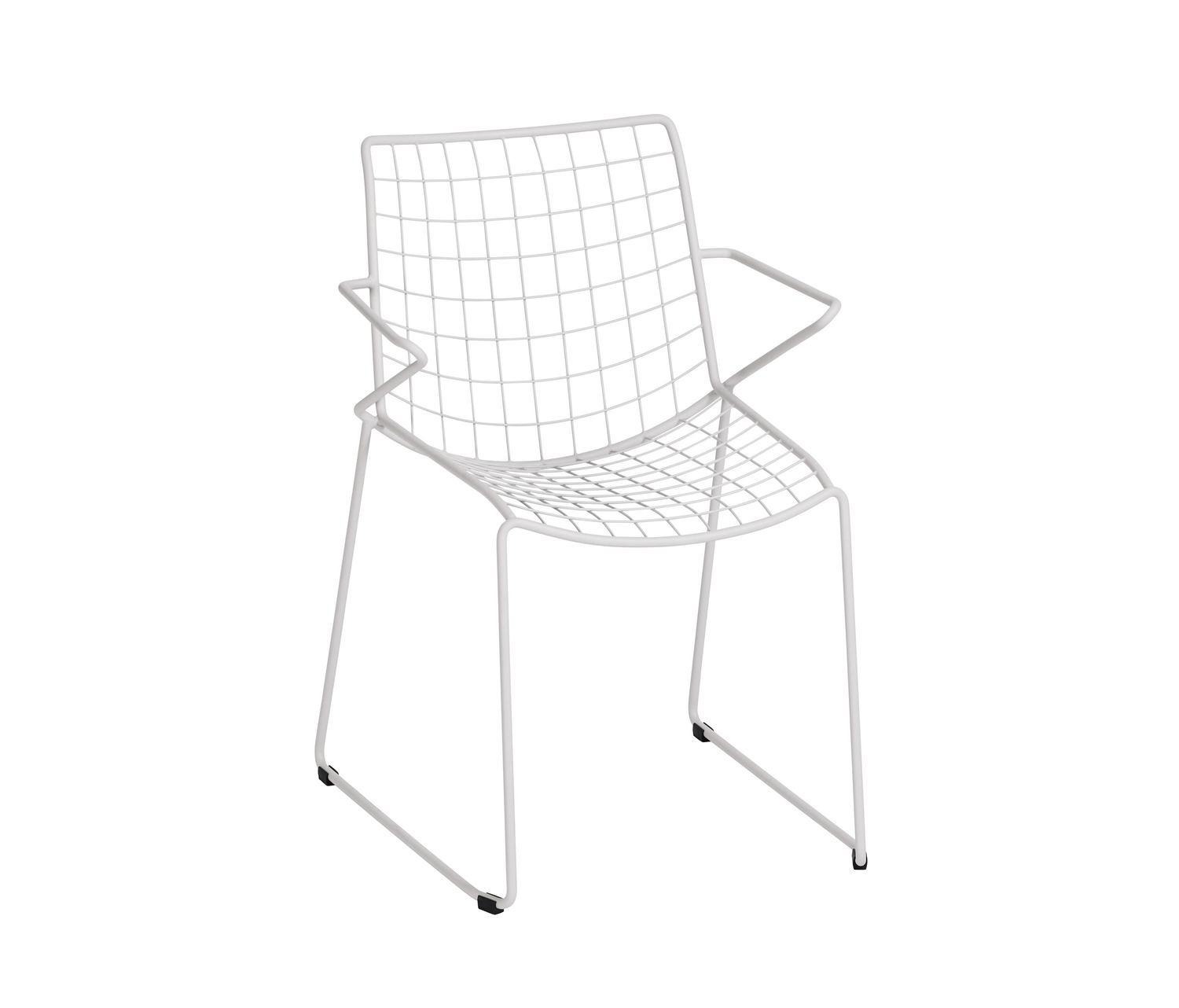 Racket Armchair With Seat-back-cushion