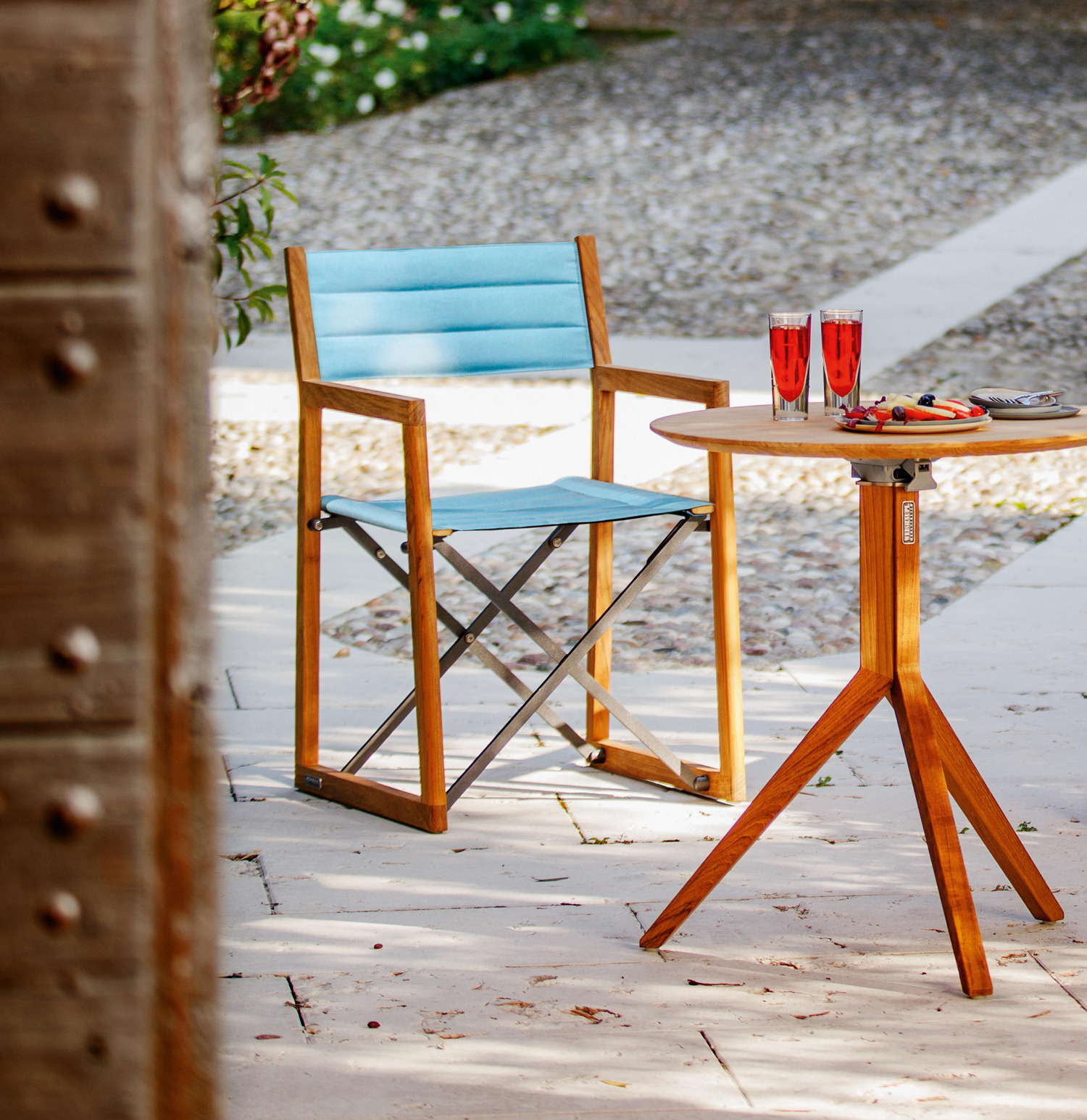 Trio Bistro Table, Tabletop HPL detail