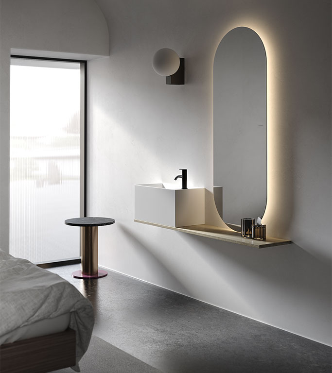 Washbasin Facett50 TopWall Mounted