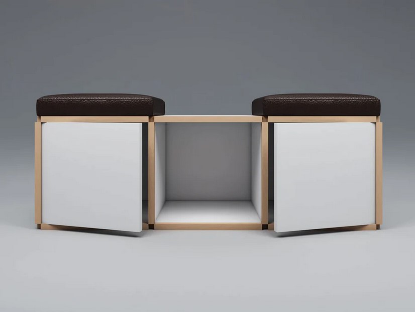 2 Seat Stool With Table